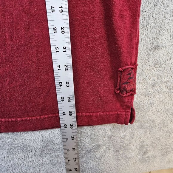 Arizona Henley Shirt Boys XL Burgundy Chinese Dragon Casual‎ Comfort Pullover - Picture 6 of 9